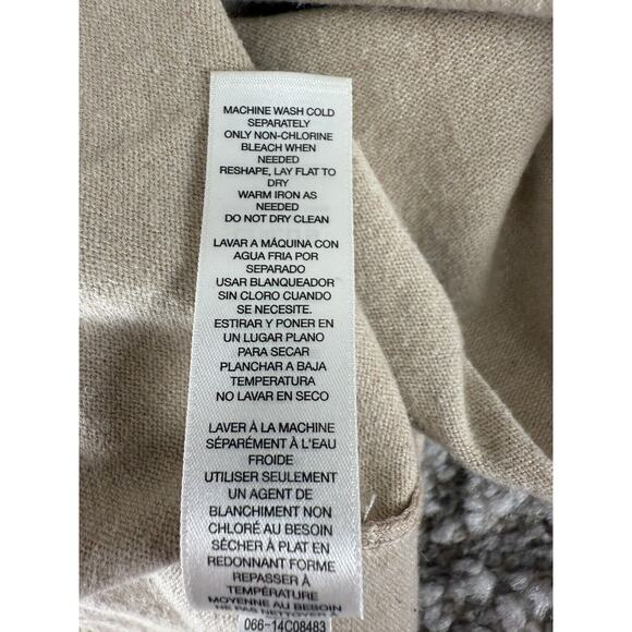 Zenergy Chicos Size 0/S Cashmere Cotton Blend Hooded Drawstring Cardigan Sweater - Picture 9 of 10